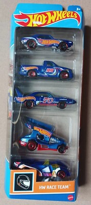 HOT WHEELS @2021 ''Race Team'' 5-PACK/SET Camaro/Lightning/Superbird/Outlaw OVP