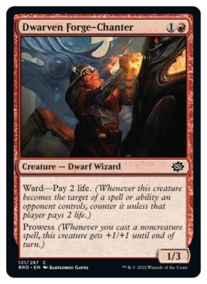 Magic the Gathering - Dwarven Forge-Chanter - BRO-EN131 MtG NM