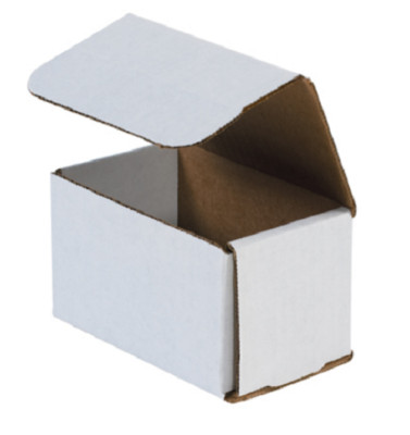 1-350 CHOOSE QUANTITY 5x3x3 Corrugated White Mailers Packing Boxes 5'' x 3'' x 3''