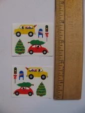 Mrs. Grossman's CHRISTMAS SHOPPING TREE MAILBOX 2 Mods Each Mod 2" X 1.5" NOS