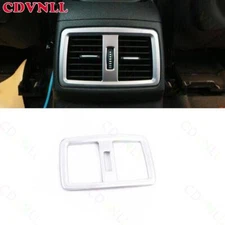 For BMW X2 F39 2018-2020 2021 Matte Silver Rear Seat Air Outlet Vent Frame Trim