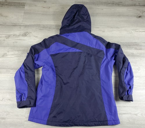 Free Country Jacket Women's Size L Blue Hooded Rain Radiance - Picture 2 of 14