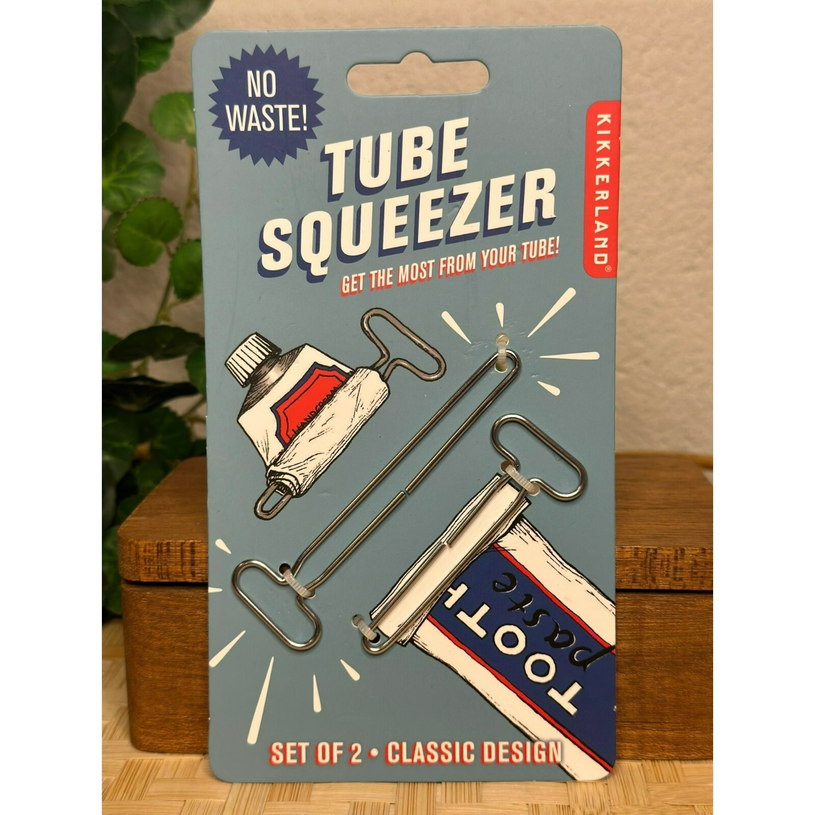 NIB Kikkerland Toothpaste Tube Stainless Steal Squeezer (Set of 2) Perfect Gift eBay