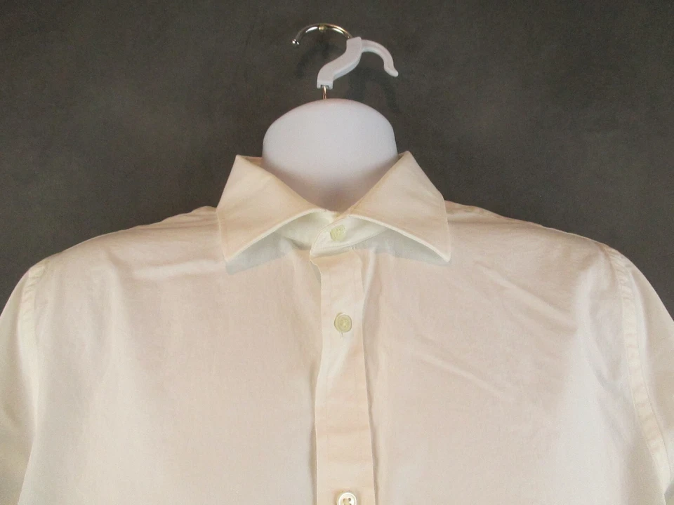 Jack Spade Shirt Mens 16 1/2 White Long Sleeve Dress Cotton Classic Button Up - Image 2 of 4