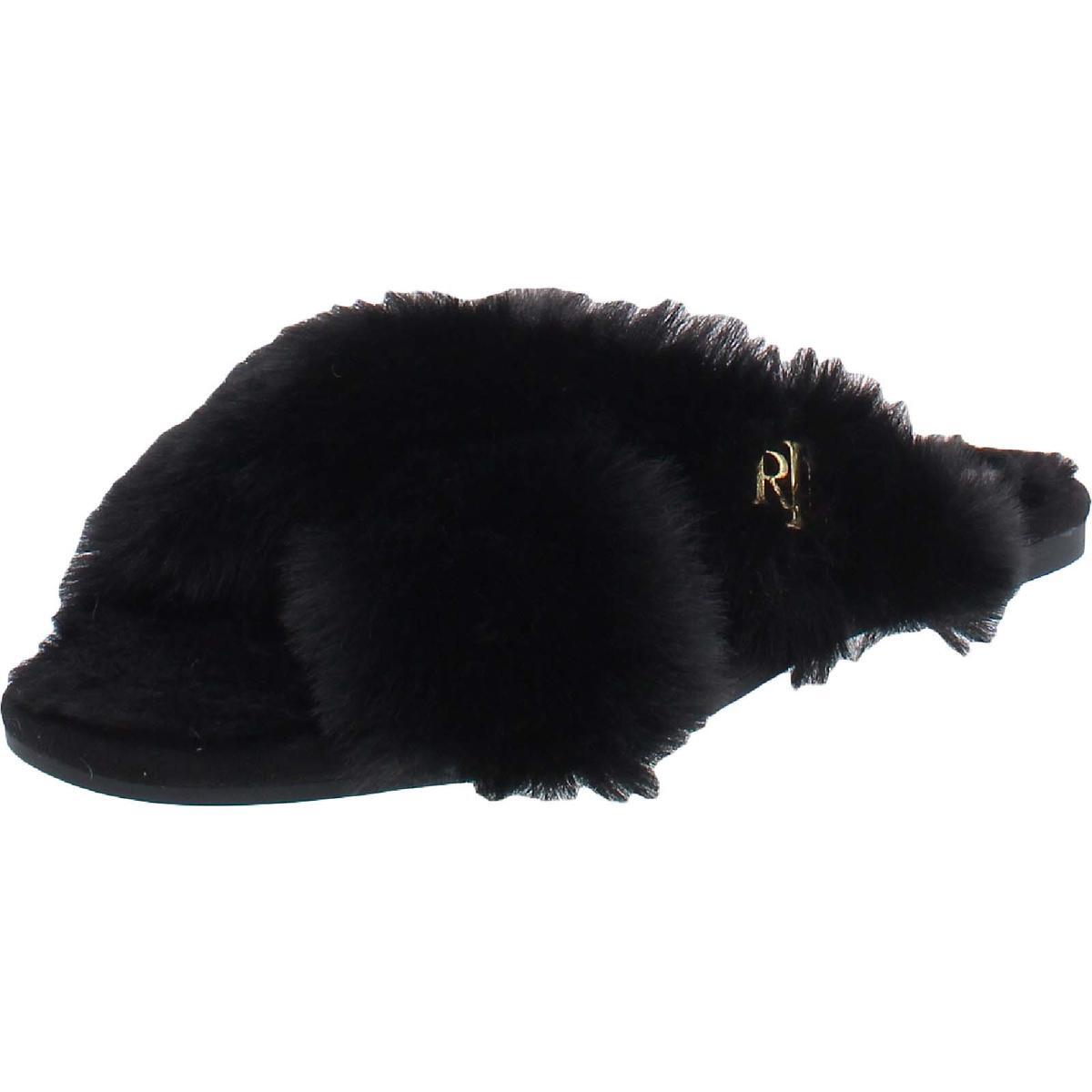 Женские шлепанцы-горки Lauren Ralph Lauren черные Sydni 65 Medium BM BHFO 2346 16490₽