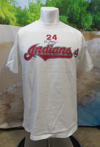 GRADY SIZEMORE Used 2005 CSA CLEVELAND INDIANS Screened T-Shirt Jersey Medium - Picture 2 of 2