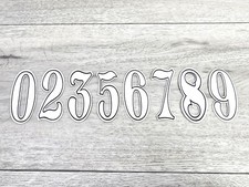 NOS Zeronine Vintage Old School BMX Racing Number Plate Decal Sticker 3" WHITE