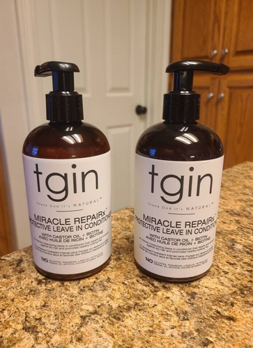 TGIN Miracle Repairx Protective Leave In Conditioner with Biotin 13 ozx2 NEW 2PK
