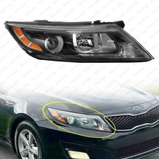 For 2014 2015 Kia Optima Halogen Headlight Passenger Right Side w/o LED w Bulb