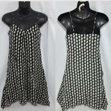 Madewell Bloomstamp Floral Print Silk Cami Asymmetrical Trapeze Tunic Dress XXS