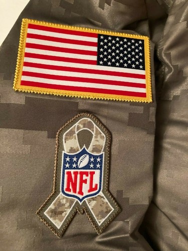 NEW NIKE 2019 NEW ENGLAND PATRIOTS SALUTE TO SERVICE LS CAMO SHIRT MENS SIZE XL - Picture 3 of 12