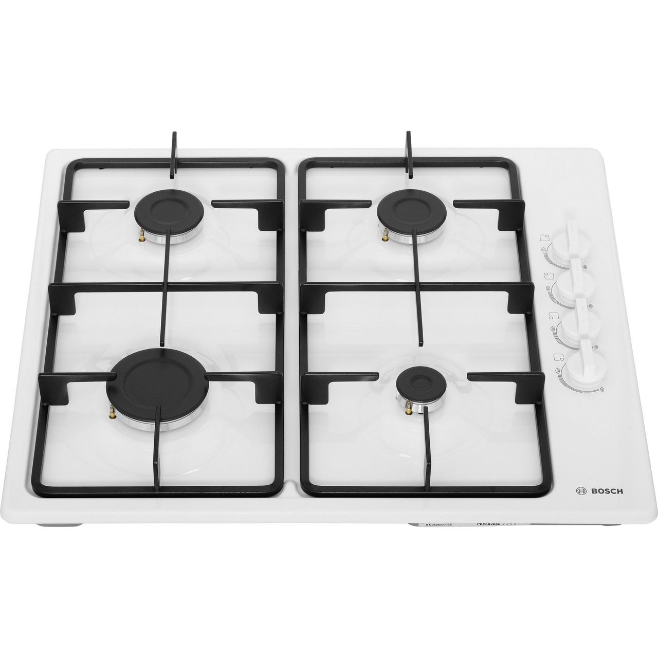 Bosch PBP6B2B60 Series 2 Built In 58cm 4 Burners White Gas Hob