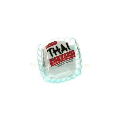 Thai Deodorant Stones - Natural Deodorant Stone in Dish, 2 Units 1 oz
