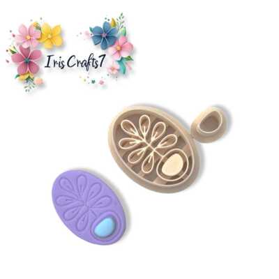Organischer moderner Polymer Clay Cutter | 3D-gedrucktes Tonwerkzeug | IrisCrafts7 UK