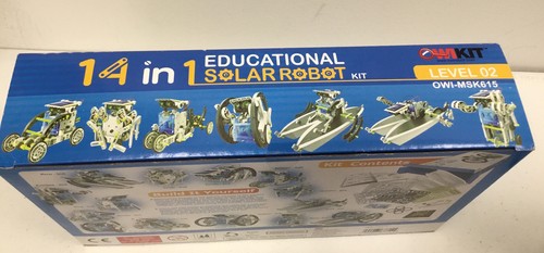 New Solar Robot Kit Robotikits Solar 14 in 1 Educational Home School - Picture 5 of 5