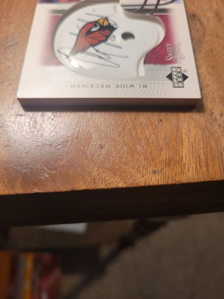 2005 Upper Deck Sweet Spot Helmet Auto ANQUAN BOLDIN - Image 3 of 4