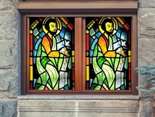 3D Man A740 Window Film Print Sticker Cling Stained Glass UV Sinsin