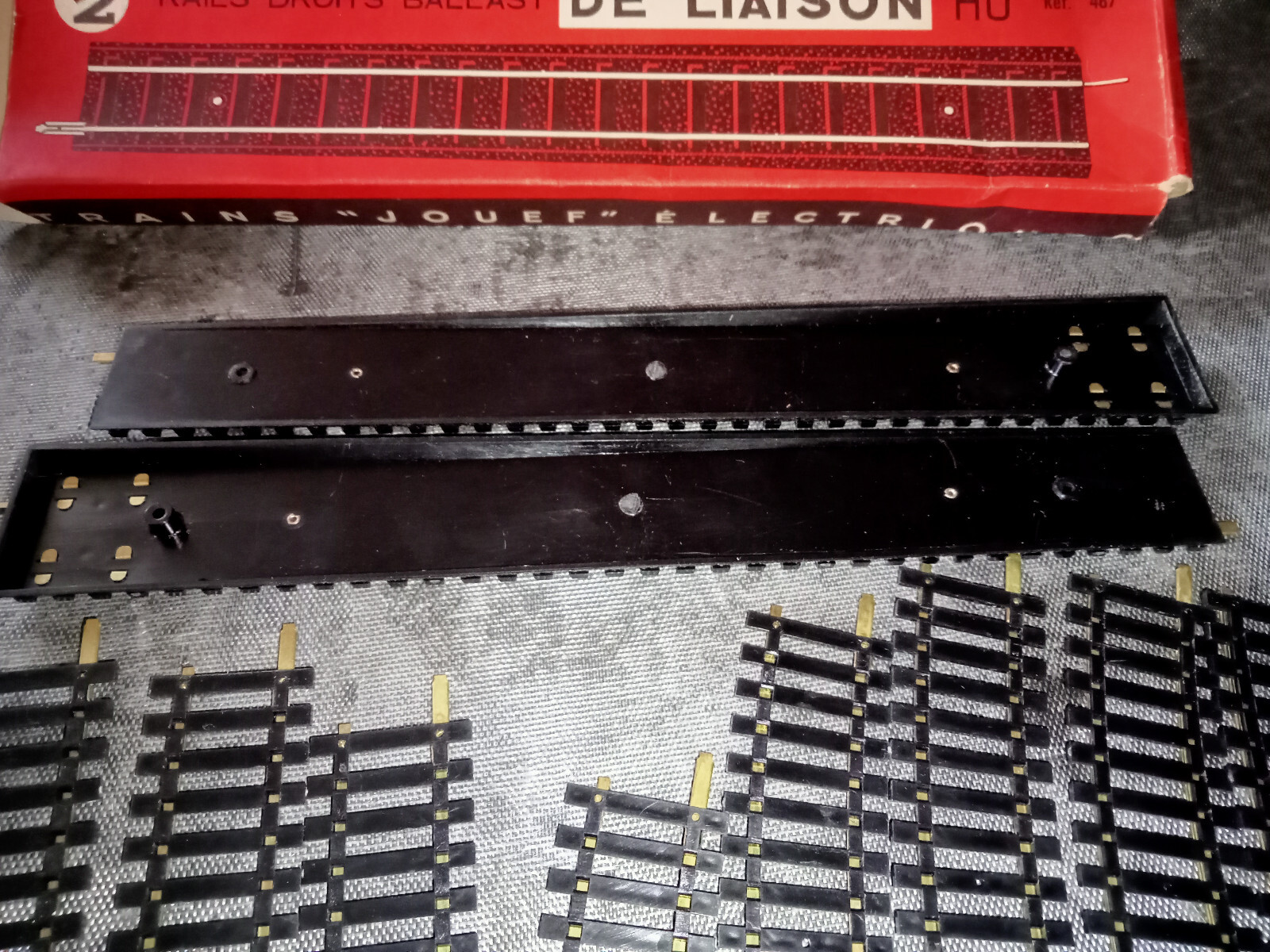 ZH128 Jouef Nex rails Ho 844/E Aiguillage electrique droit maillechort