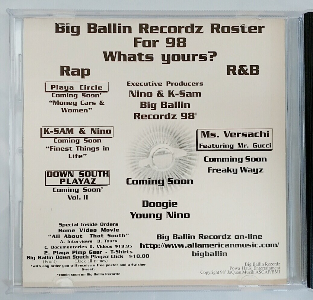 CD) Nino – Down South Playaz Click Vol. 1 , Album, Rare. | eBay