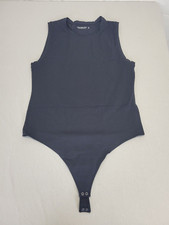 Abercrombie Fitch Soft A F Collection Black High Neck Sleeveless Bodysuit XL