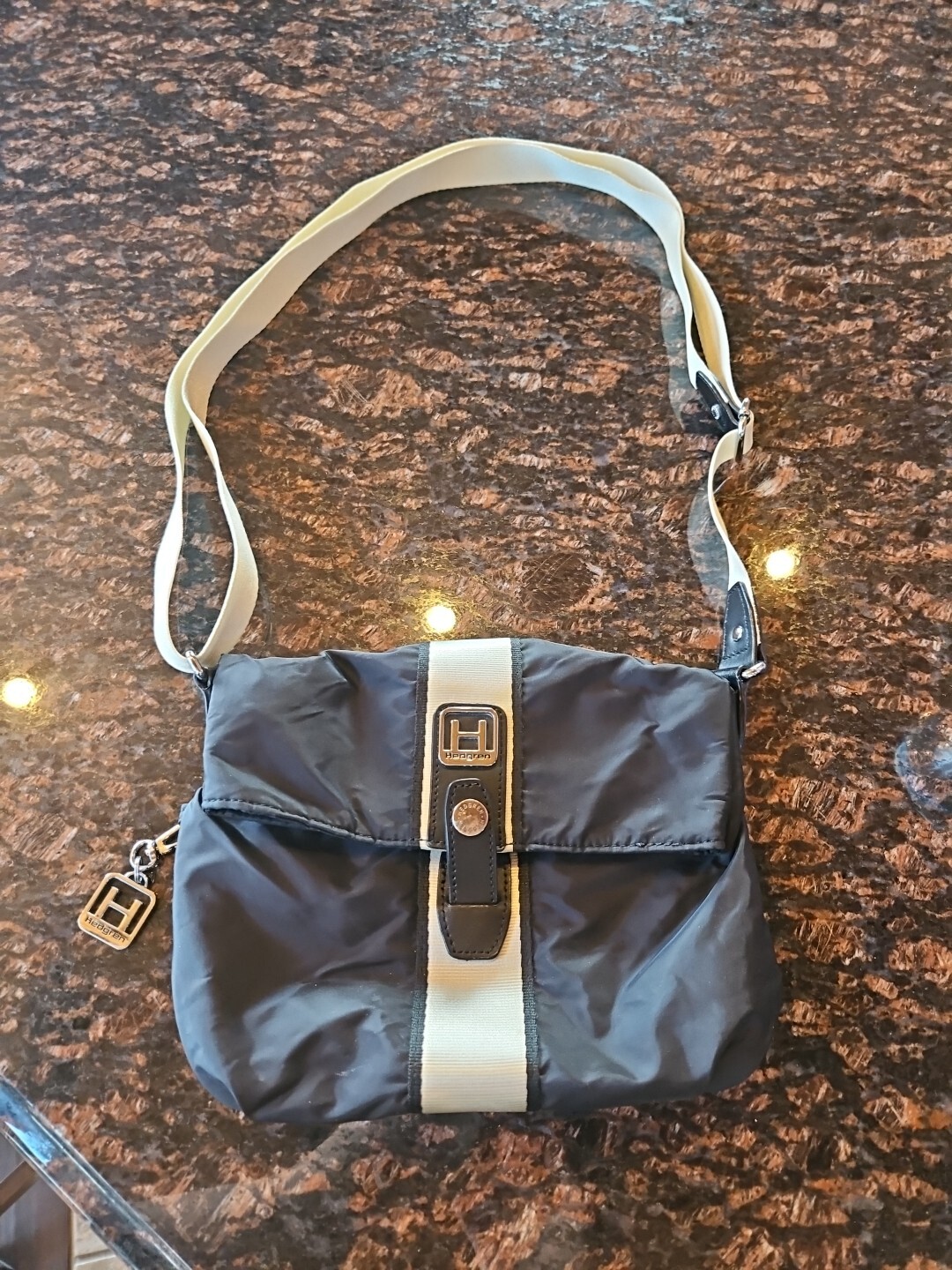 Hedgren Travel Bag (Black & White) Crossbody, Super Clean eBay