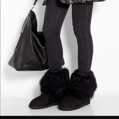 black sheepskin uggs