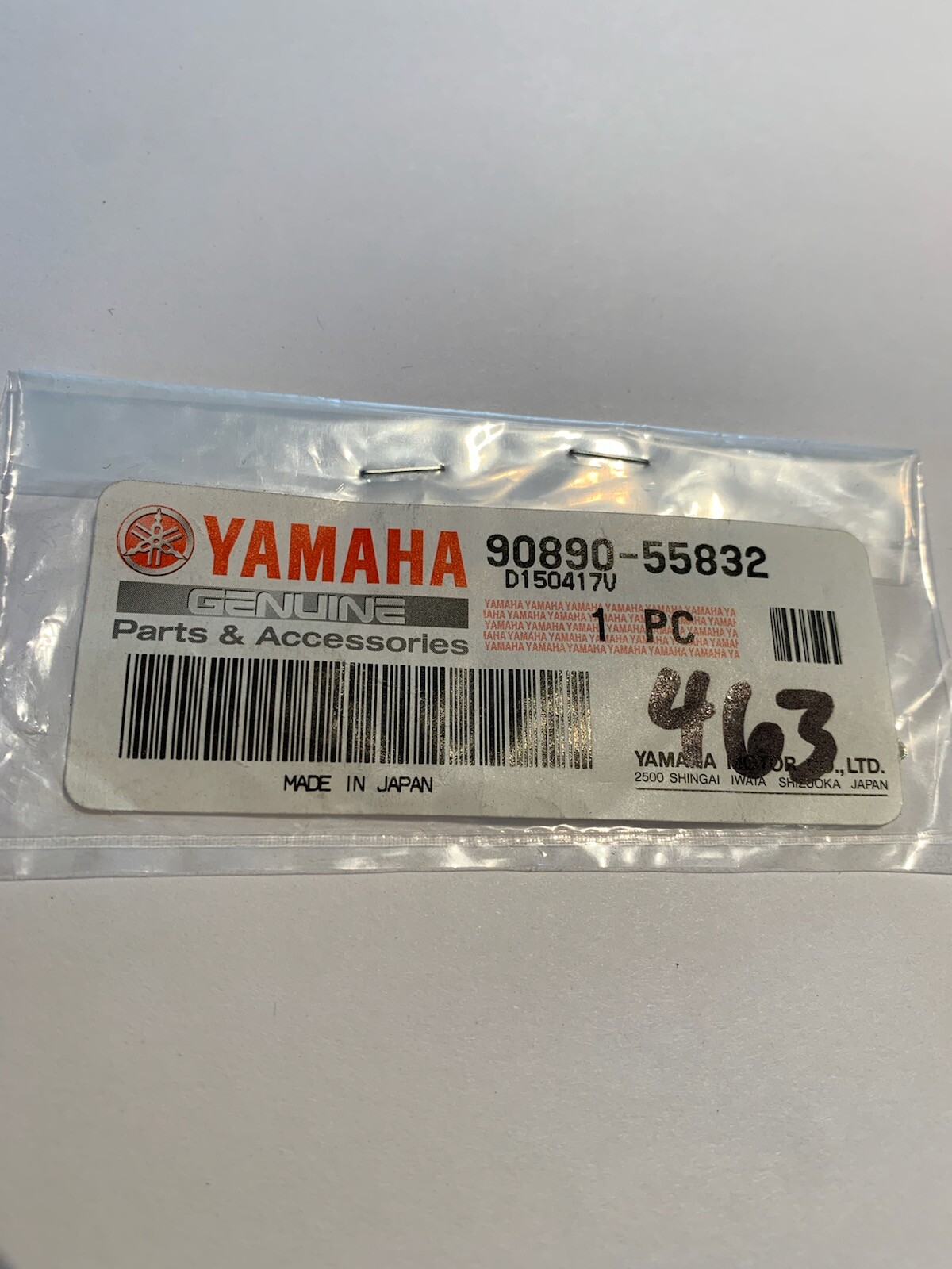 Marine Outboard 400 Series Replacement O/M Key 463 Yamaha 90890-55832-00