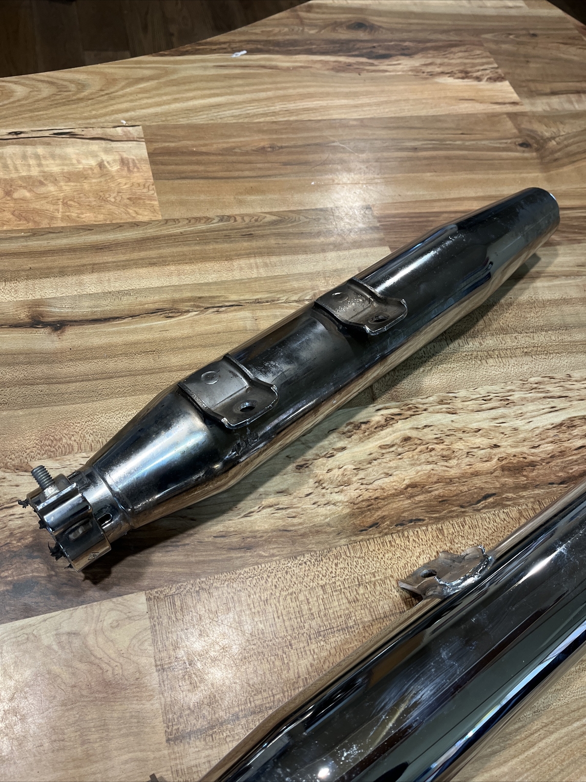 Harley Davidson Fishtail Exhaust Mufflers Slip Ons Softail  