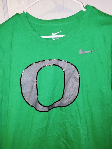 Nike Mens Green Oregon Ducks College Football Logo T Shirt (Size Large) Athletic - Picture 2 of 4