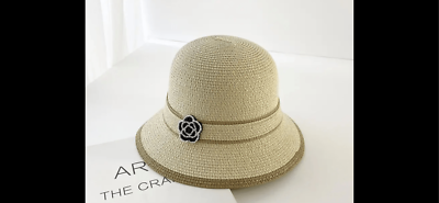 Beautiful stub bowler hat with patterned flower adjustable  display picture 3