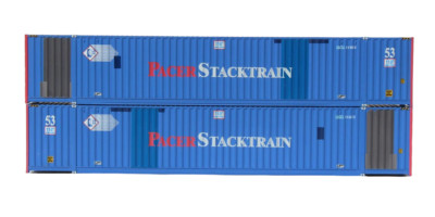 N Scale Containers - 535062 - 2 Pack of 53' HC  UMAX - FORMER PACER STACKTRAIN