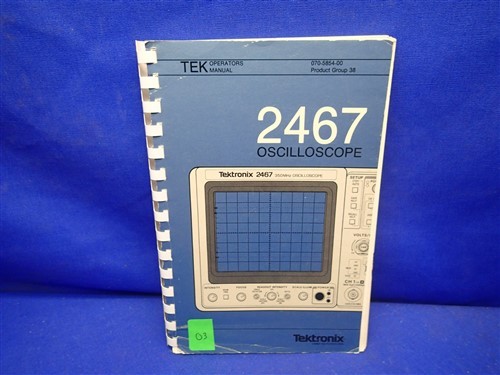 TEKTRONIX 2467 OSZILLOSKOP BEDIENUNGSHANDBUCH - Bild 1 von 2