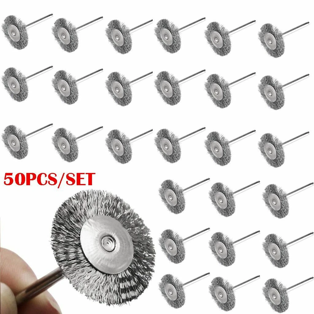10X 3mm Brass Wire Brush Cup For Rotary Dremel Tool Drill Rust Weld Die Grinder-in Cleaning