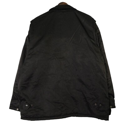 90's Schott Cotton Padding Nylon Fireman Jacket Navy Mens XL