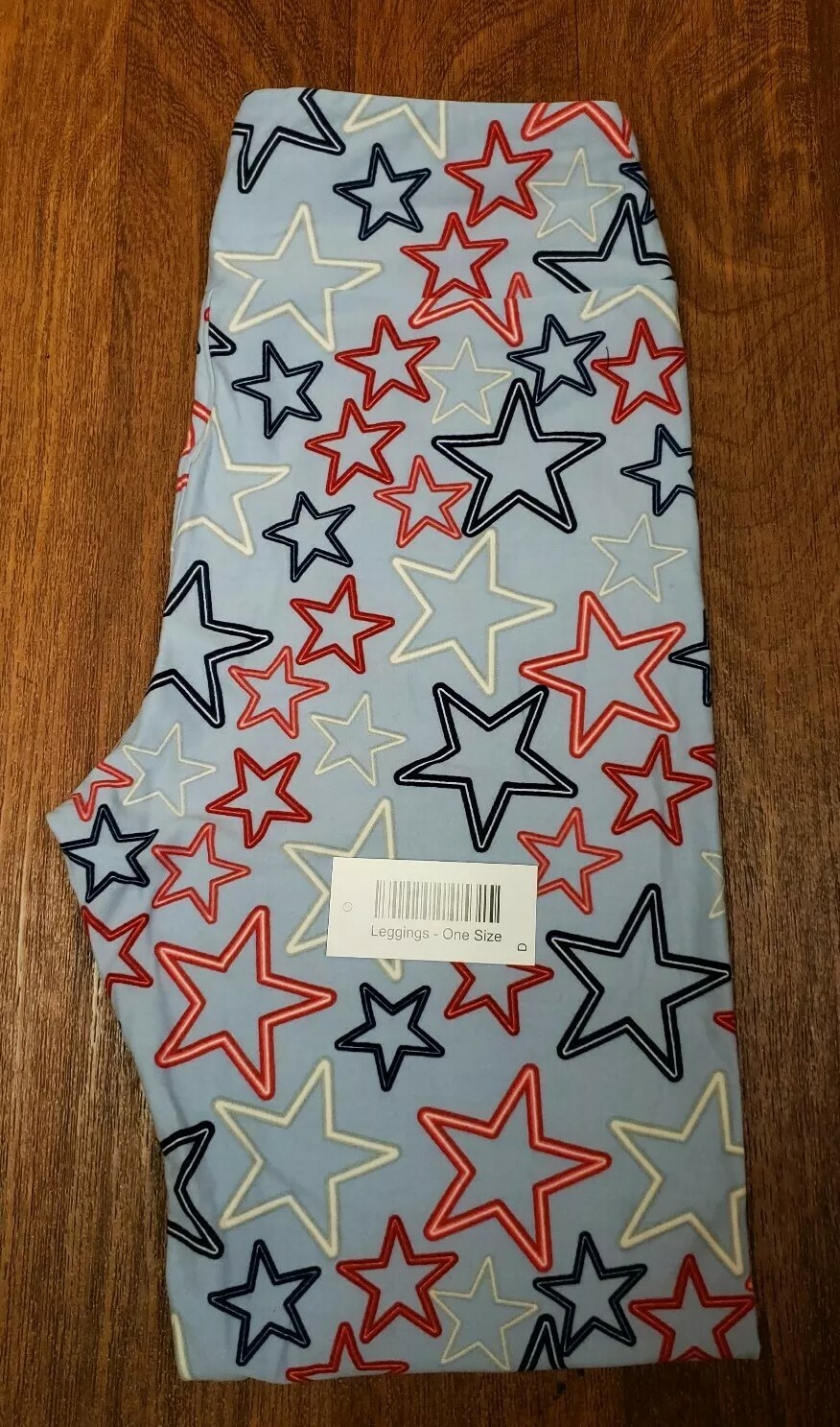 NWT LULAROE ONE SIZE JULY 4TH RED WHITE BLUE STARS