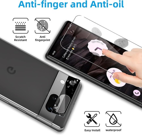 2 Film Verre Trempé de Protection d'écran Transparent pour Google pixel 5 6 7 8 - Photo 23 sur 31