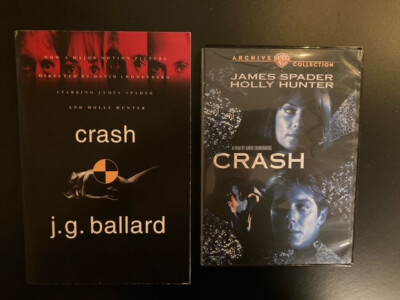 CRASH J.G. BALLARD 1973/1997 10TH PRINT MOVIE TIE IN PB PLUS DVD