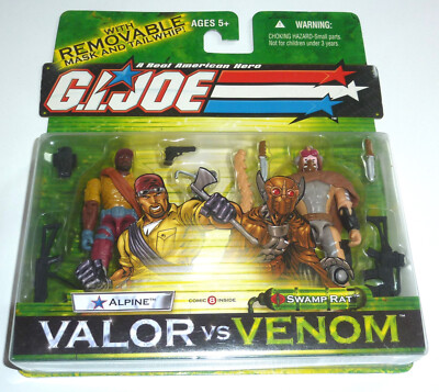 G.I.JOE 2004 ALPINE VS SWAMP RAT 2-PACK MOC OVP VALOR VS VENOM GI JOE COBRA