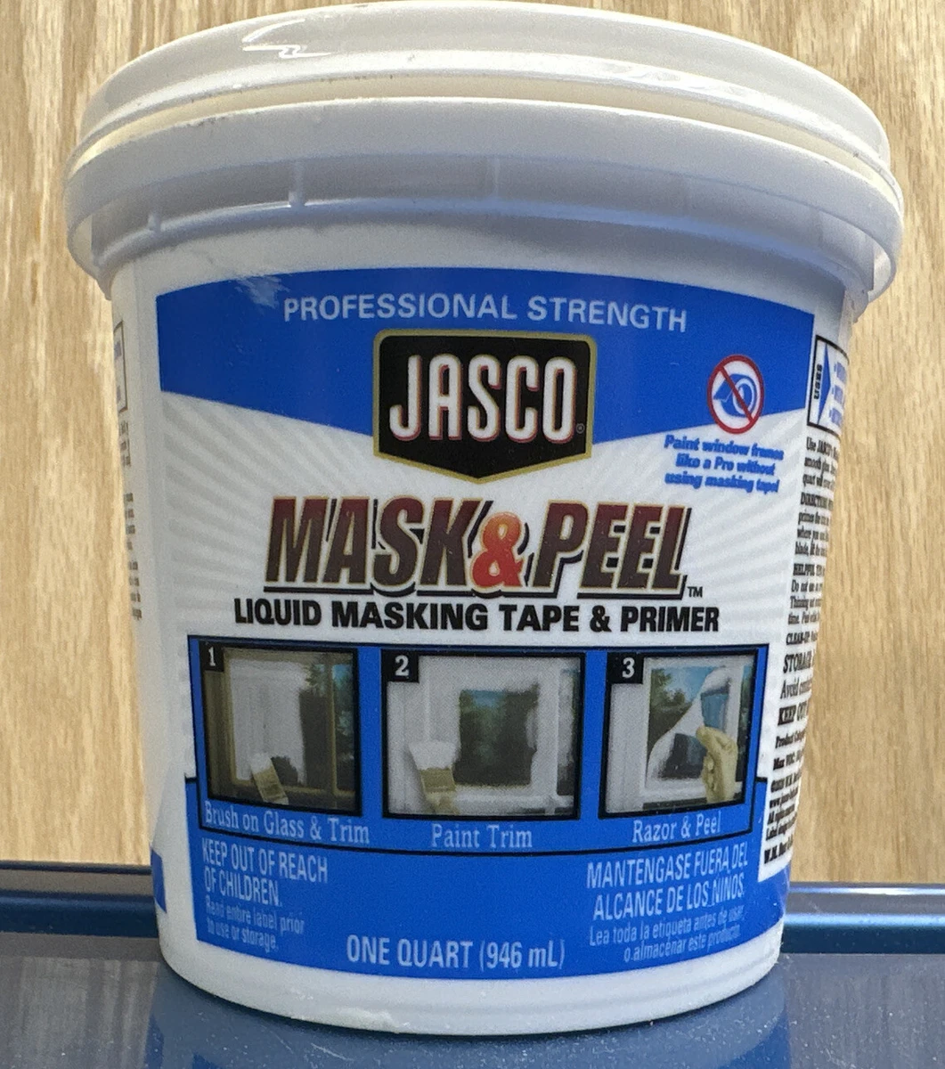 JASCO Liquid MASK & PEEL, Liquid Masking Tape & Primer 1 Quart New