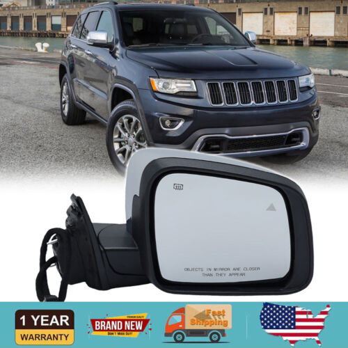 Power Folding Mirror Blind Spot For 2011-2022 Jeep Grand Cherokee Passenger Side - 第 1/15 張圖片