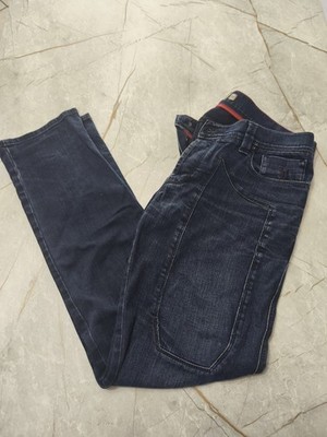 Jeckerson Modell Aufnäher Denim Jeans Herren dunkelblau Größe W36 50 italienisch