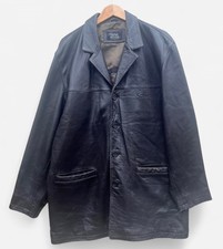 Camel Active Men's Dark Brown Leather Jacket - Size 54