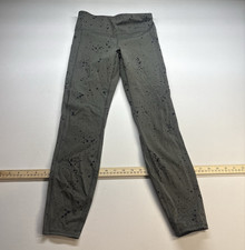 Vuori Women s Gray/Black Splatter Leggings S 25" Inseam Pull-On Pockets