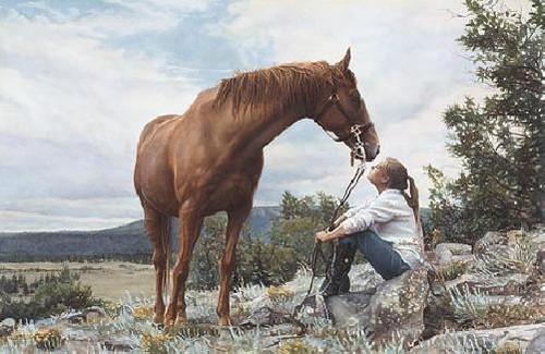 Steve Hanks From a Higher Level - Girl and Horse