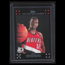 Greg Oden Rookie #111 2007 Topps 50th Anniversary Portland Trail Blazers Card NM. rookie card picture
