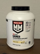 Muscle Milk Gainer Protein Powder Supplement, Vanilla Creme 32g Protein, 5 Pound 10.62 per gallon