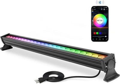 168W Smart RGBW Wall Washer Light, APP Control, Music Sync, Dimmable, ETL