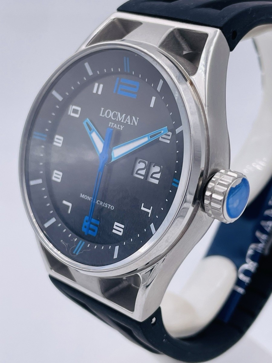 Locman Montecristo BigDate 41mm 546KKB/550 Stainless Steel Watch