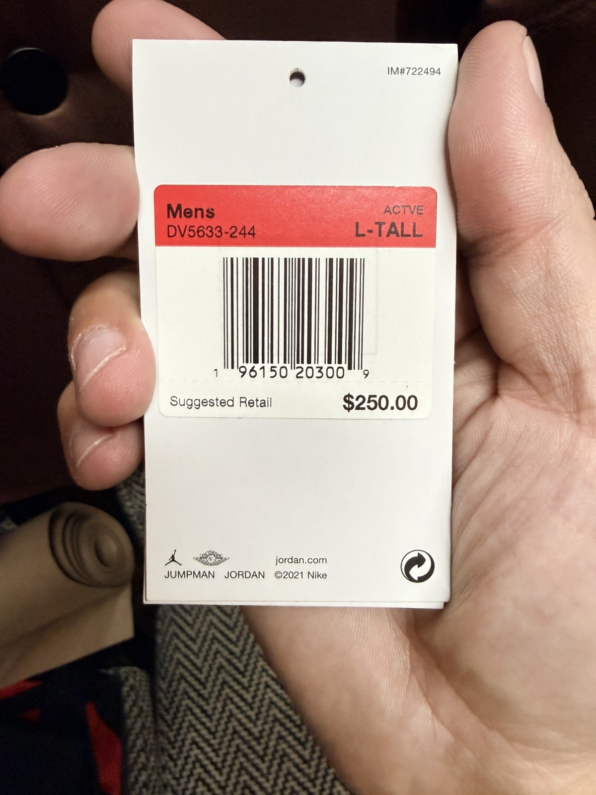 Air Jordan Zion Williamson Bomber Varsity Brown Jacket DV5633-244 Mens Large  thumbnail 3