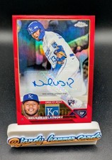 Nelson Velazquez 2023 Topps Chrome Update Red Refractor Auto /5 RC SSP